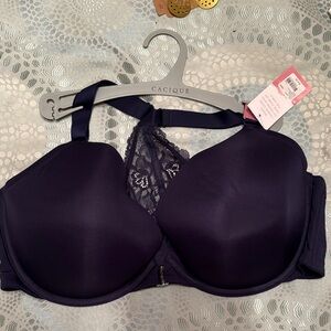 Cacique Women's Navy Blue Lace Bra